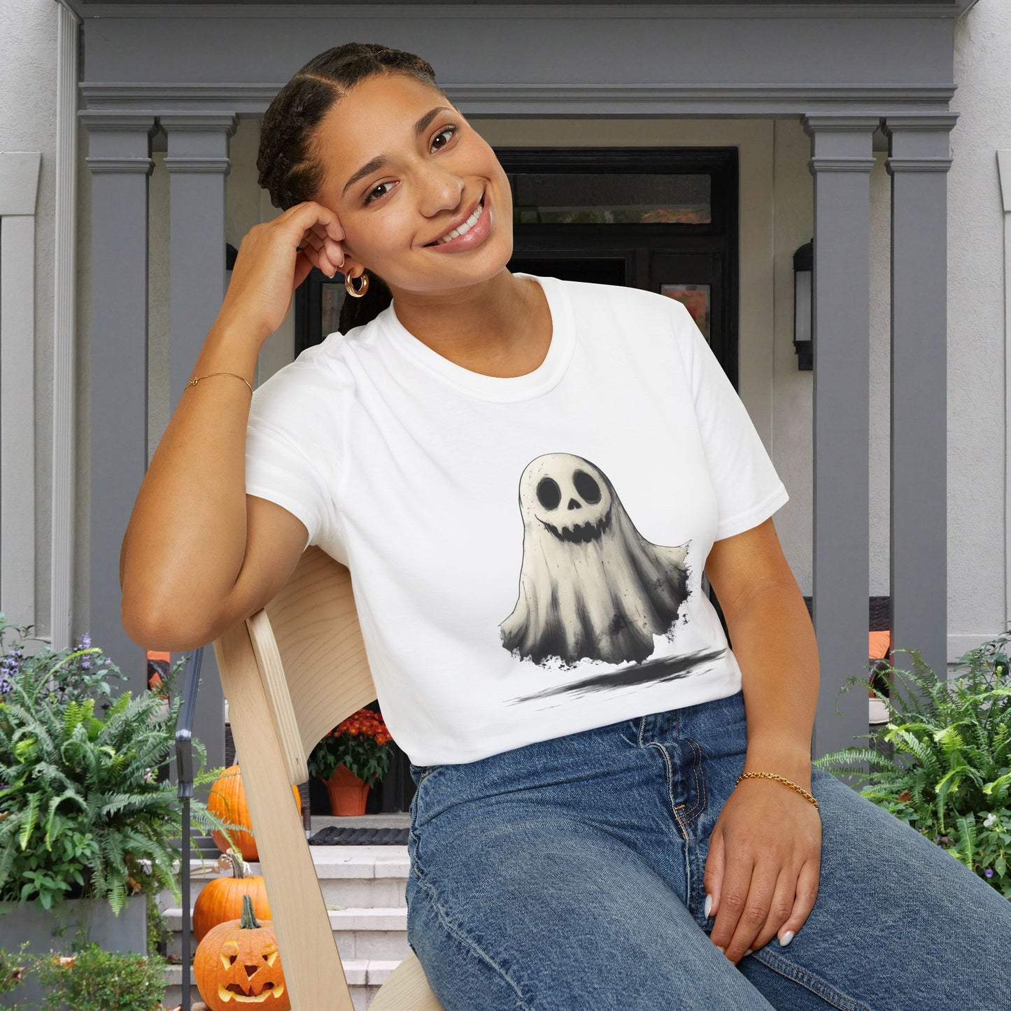 Cute Ghost Adult T-shirt
