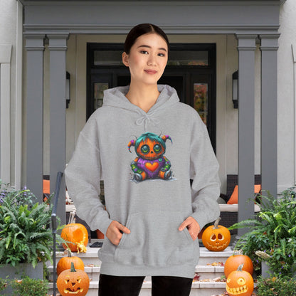 Patchwork Pumpkin Heart Heavy Blend™ Hooded Sweatshirt
