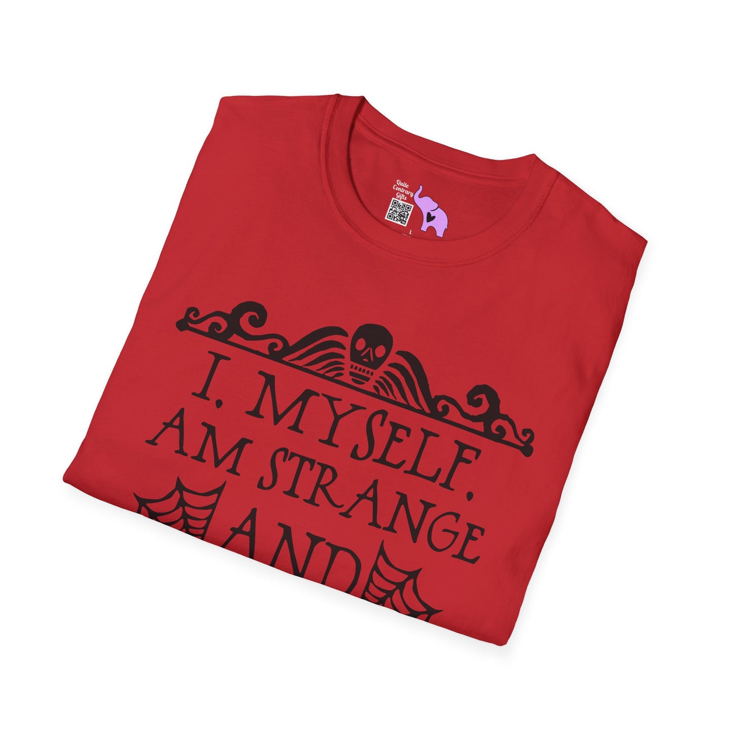 Beetlejuice I Myself Am Strange and Unusual Adult T-shirt