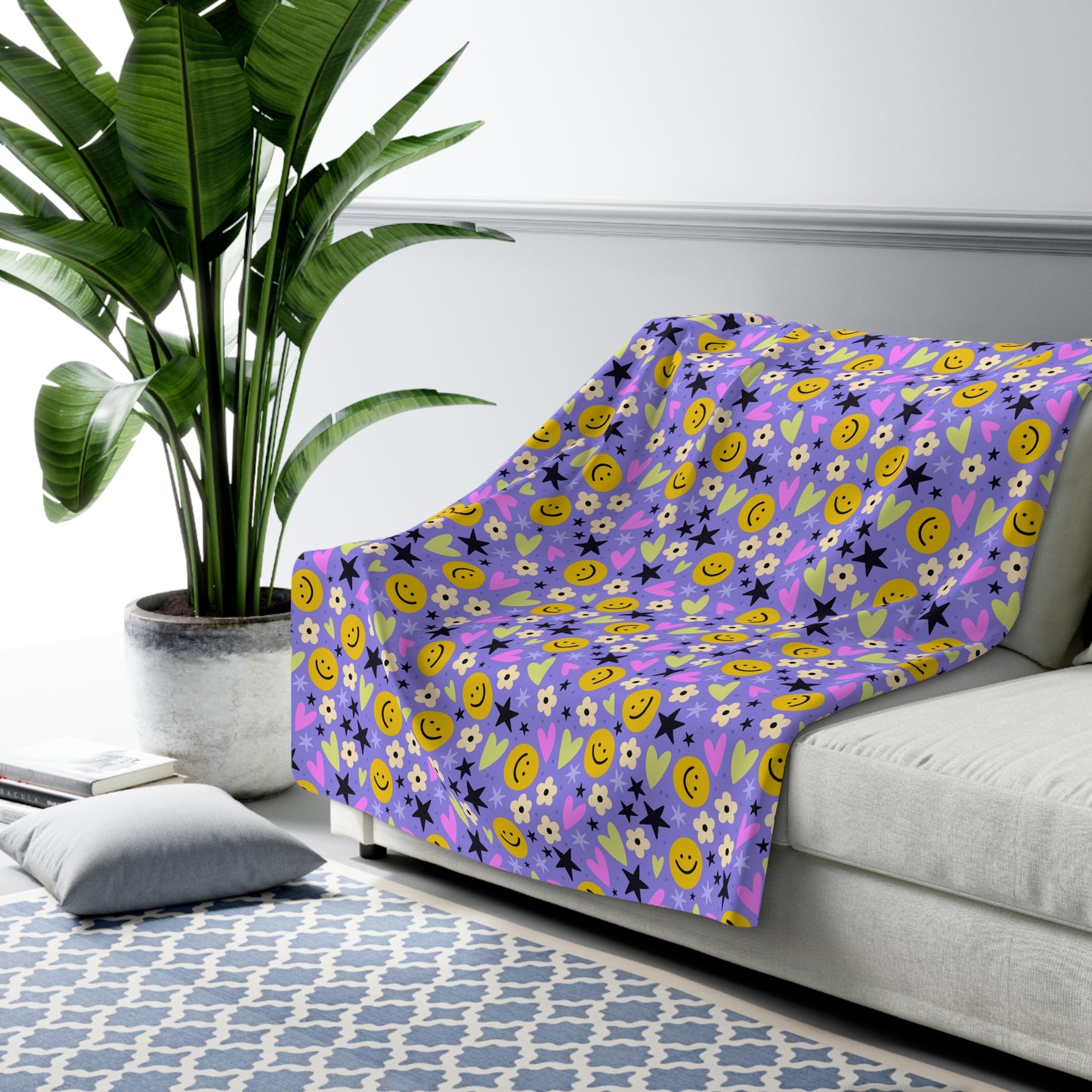 Happy Little Things Fleece Blanket