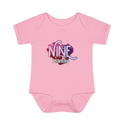 Stardust Baby Milestone Bodysuit-Nine Months