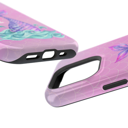 Pink Mermaid Life MagSafe® Compatible Tough Case for iPhone