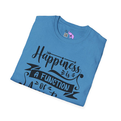 Happiness is a Function of Accepting What Is Adult T-shirt