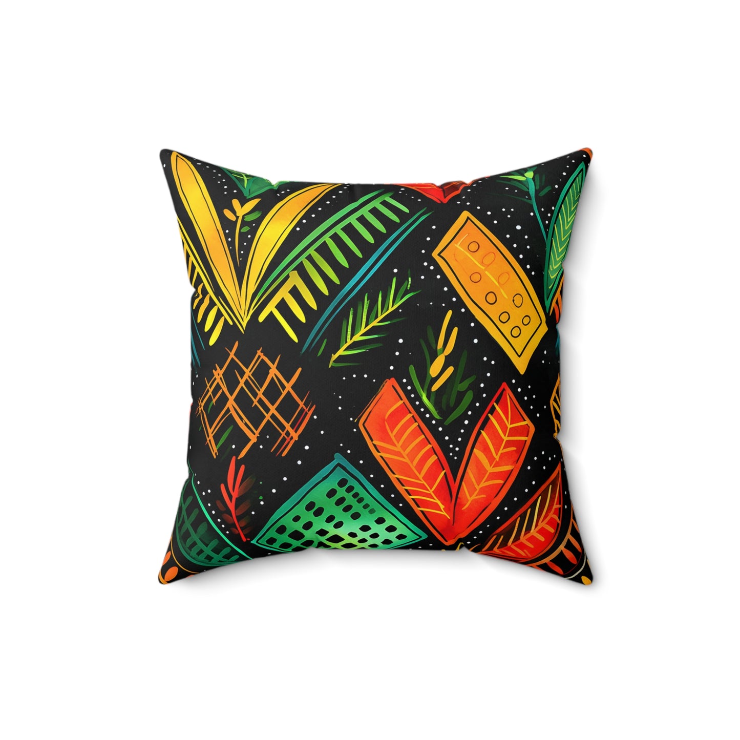 Kujichagulia Waves Throw Pillow
