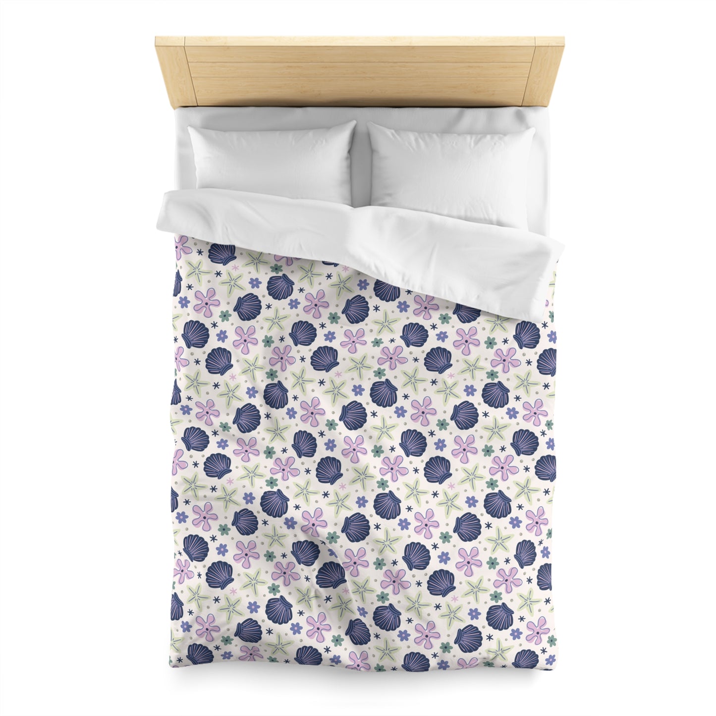 Shellflower Cove Microfiber Duvet Cover