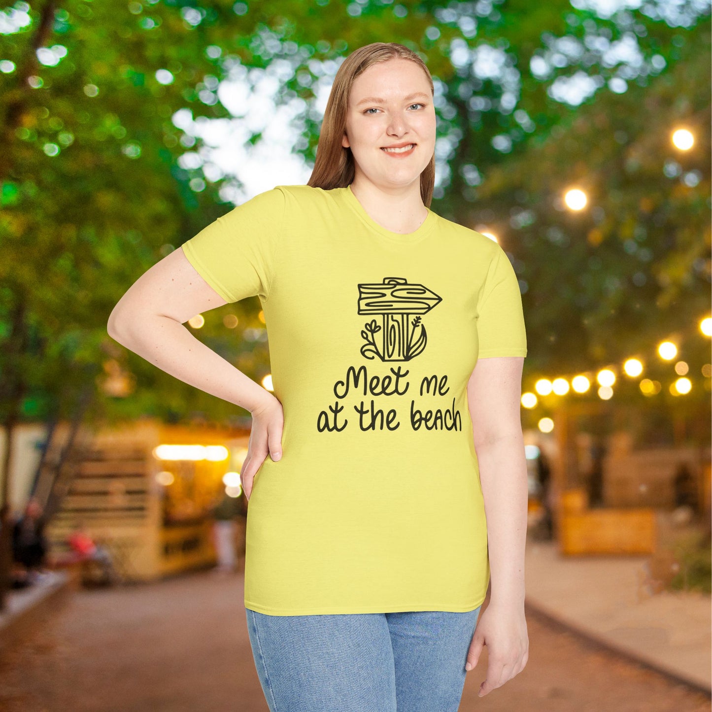 Meet Me At The Beach Adult T-shirt