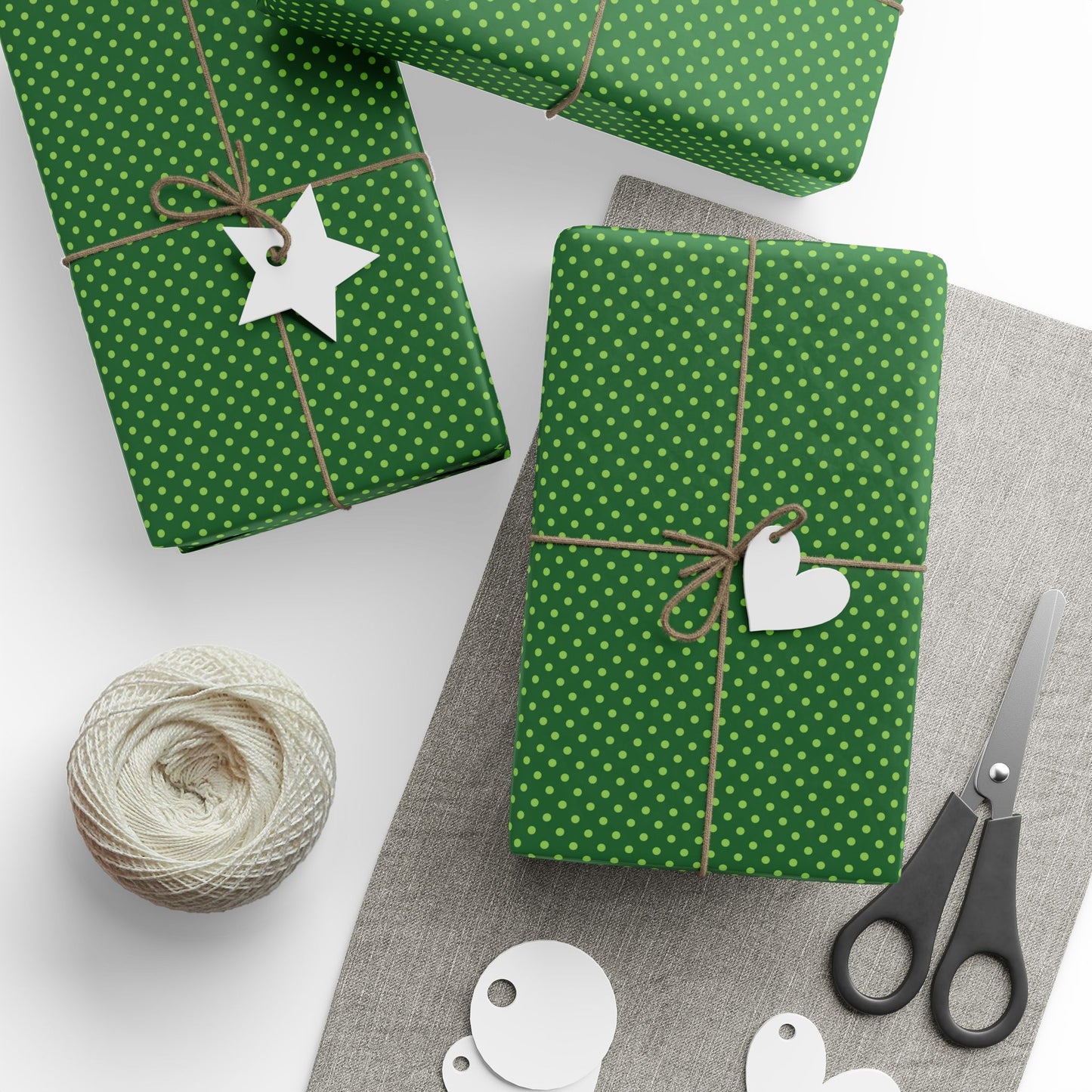 Mistletoe Spots Wrapping Paper