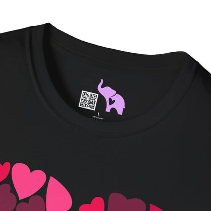 Hearts Within A Heart Adult T-shirt