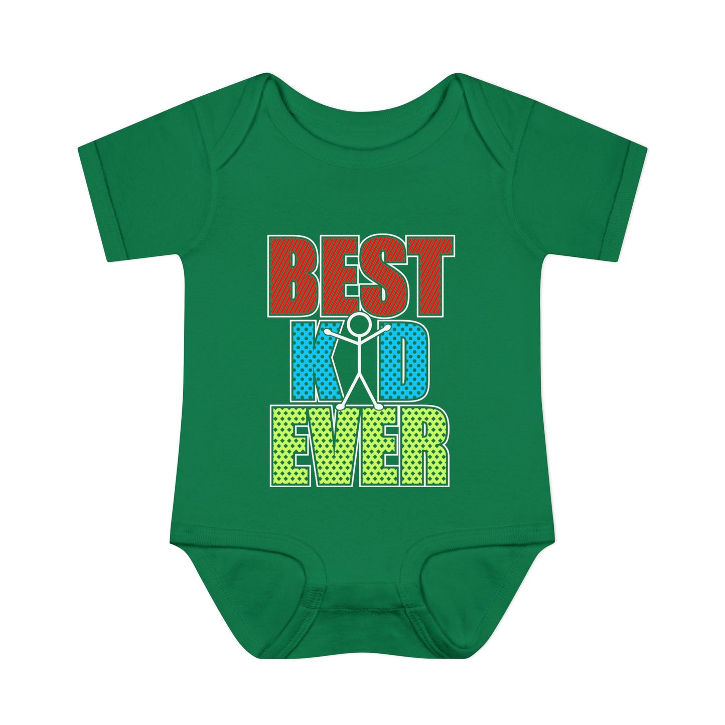 Best Kid Ever (Colorful) Infant Baby Rib Bodysuit
