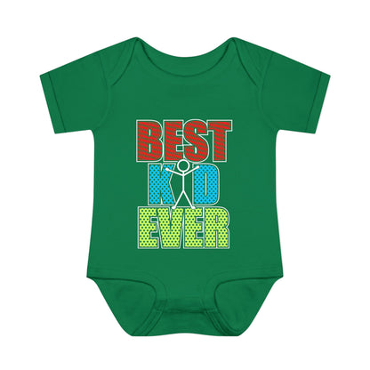 Best Kid Ever (Colorful) Infant Baby Rib Bodysuit