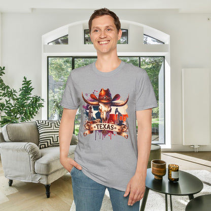 Texas Oil Rigs Adult T-shirt
