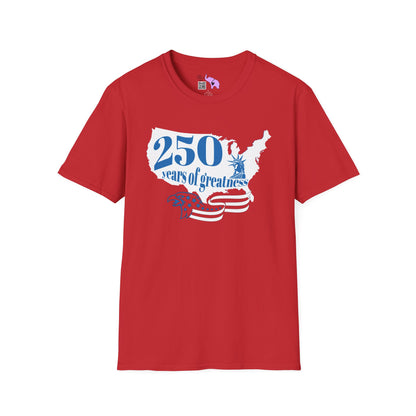 250 Years of Greatness Adult T-shirt