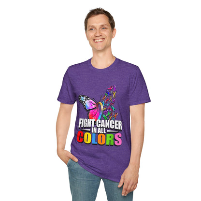 Butterfly Fight Cancer in All Colors 10 T-shirt