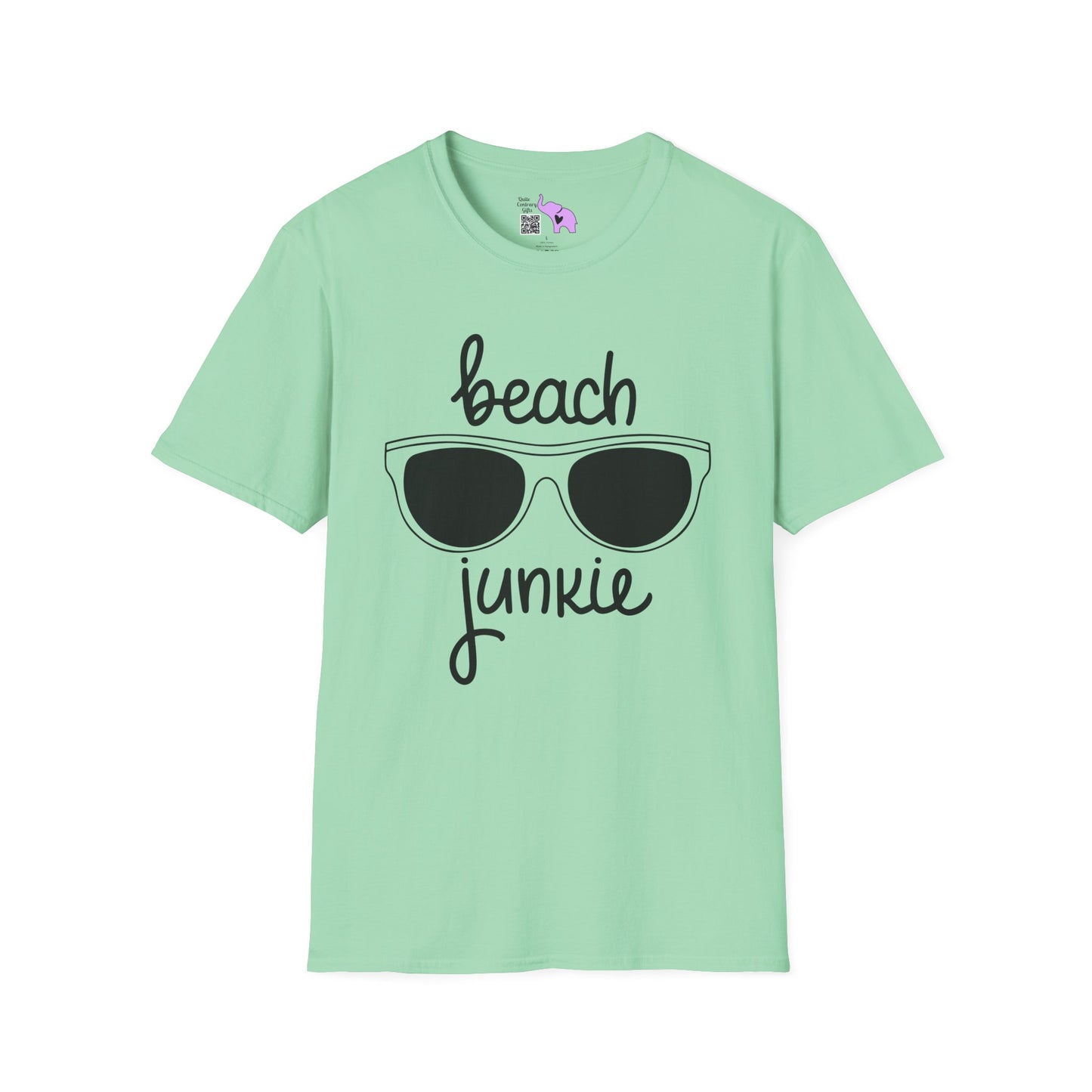 Beach Junkie Adult T-shirt