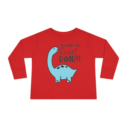 You Make My Heart Roar!! Toddler Long Sleeve Tee