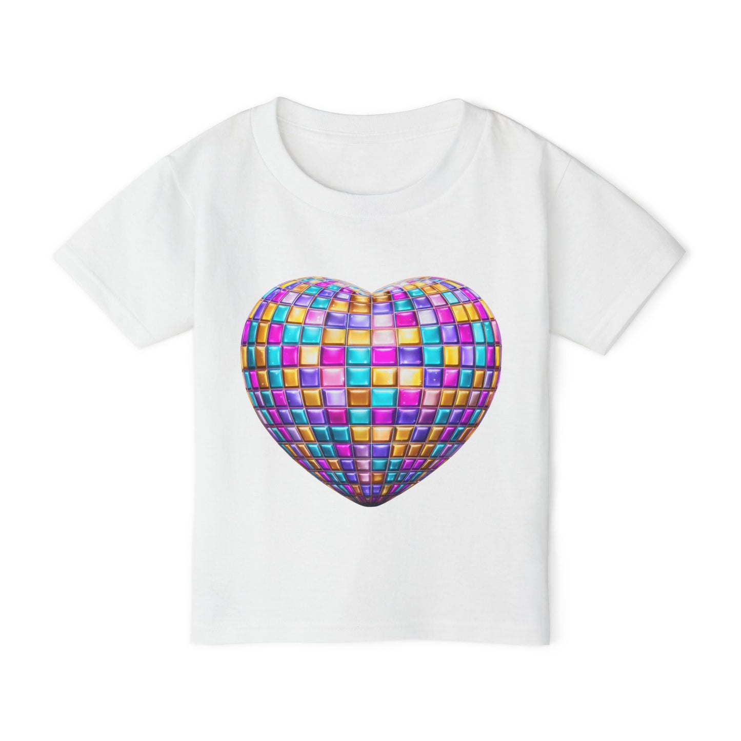 Heart in Blocks Heavy Cotton™ Toddler T-shirt