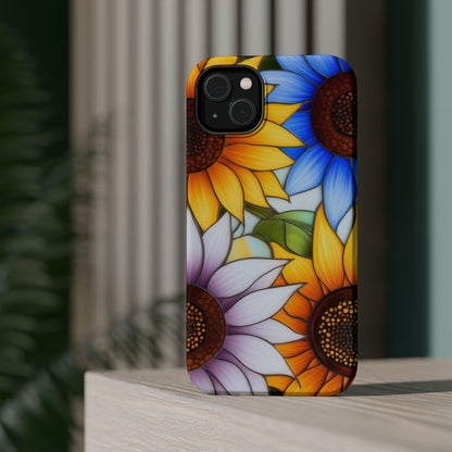 Colorful Sunflowers MagSafe® Compatible Tough Case for iPhone