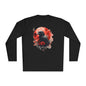 Creepy Raven with Full Moon Adult Long Sleeve Tee