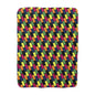 Colorful Bricks Sherpa Fleece Blanket