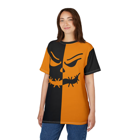 Creepy Stitch Tee – Orange & Black