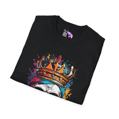 Colorful Crowned Skull Adult T-shirt