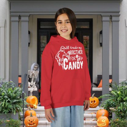 Will Trade My Brother For Candy Youth Heavy Blend Hoodie