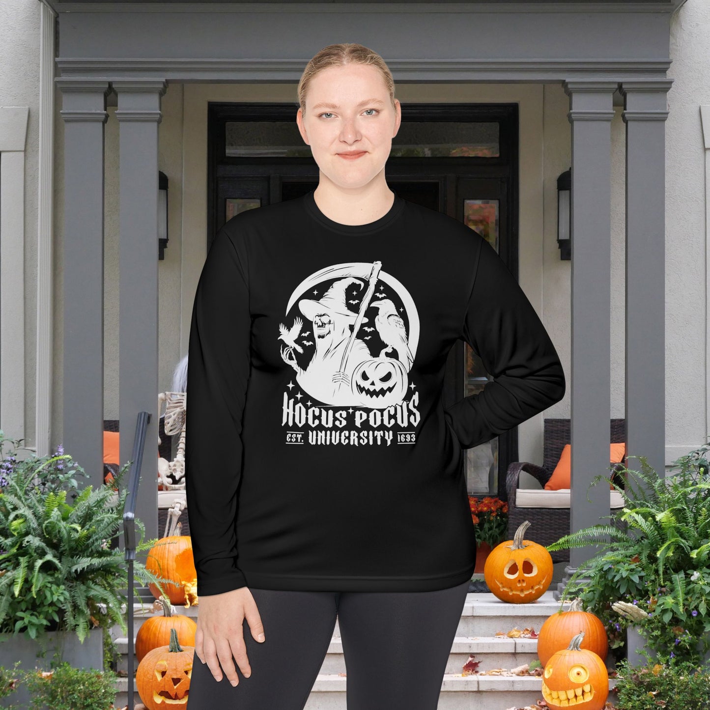 Hocus Pocus University Est. 1633 Adult Long Sleeve Tee