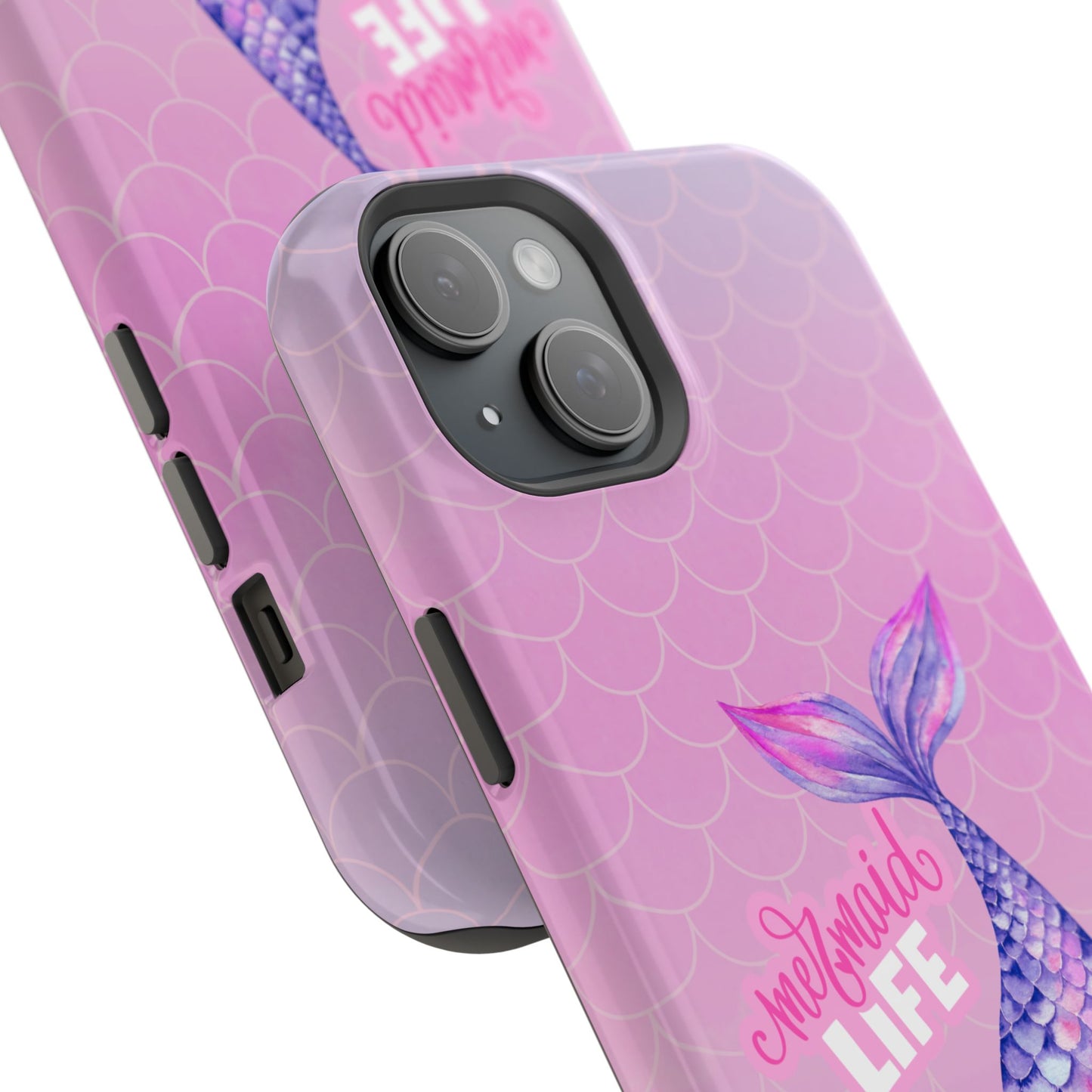 Pink Mermaid Life MagSafe® Compatible Tough Case for iPhone