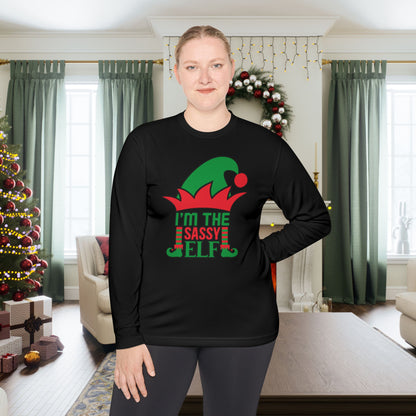 I'm The Sassy Elf Adult Long Sleeve Tee