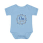 Blue Milestone Wreath Onesie-One Year