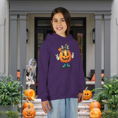 Pumpkin Peace Youth Heavy Blend Hoodie
