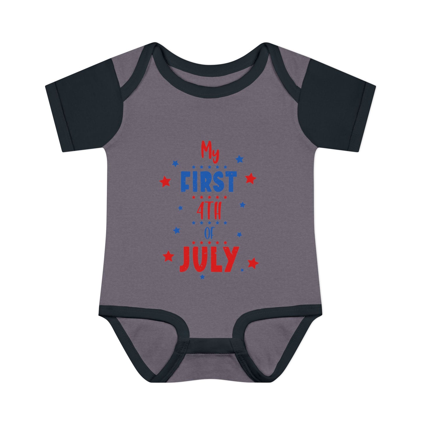 My First 4th of July Baby Rib Bodysuit