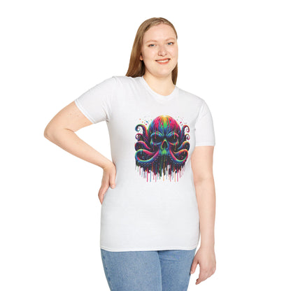 Colorful Skeleton Octopus T-shirt