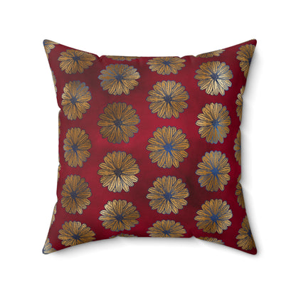 Majestic Crimson Daisies Basic Bedding Set