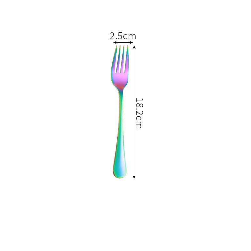 Iridescent Stainless Steel Tableware Set
