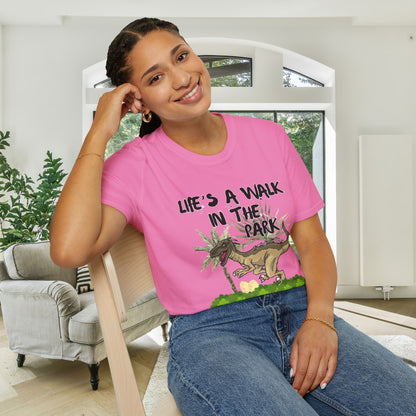 Life's Like A Walk In The Park... Jurassic Park Adult T-shirt