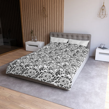 Whispering Blooms Microfiber Duvet Cover