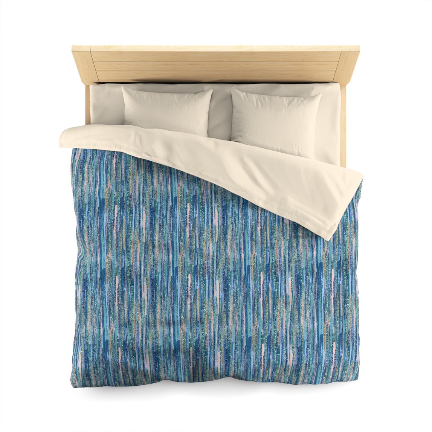 Ocean Drizzle Microfiber Duvet Cover