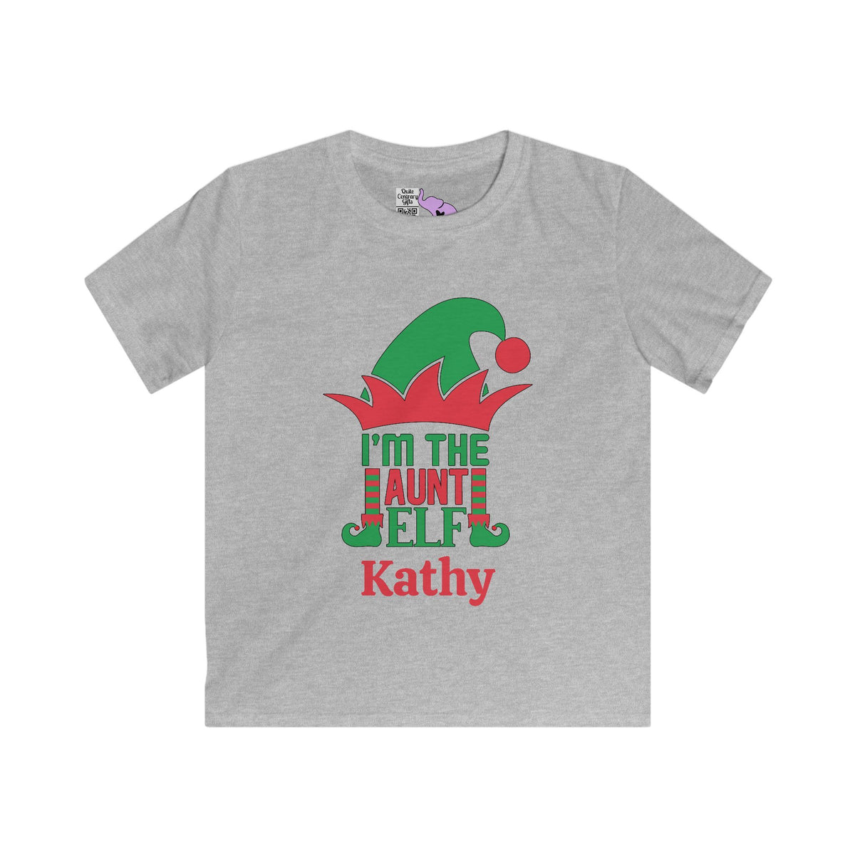 I'm The Aunt Elf Personalized Youth Softstyle Tee