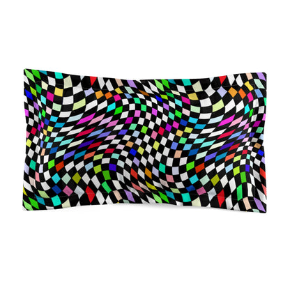 Warped Colorful Checkered Basic Bedding Set