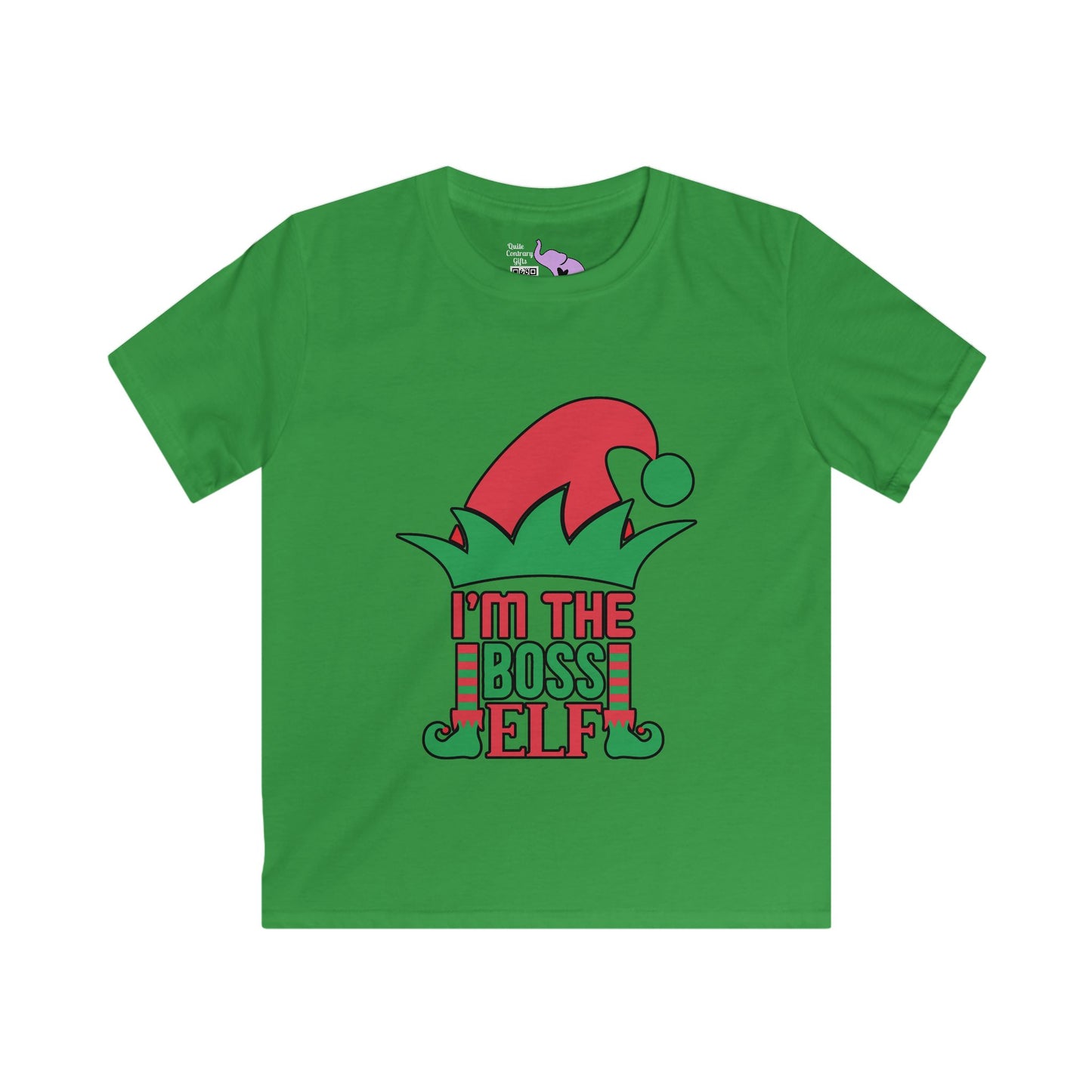 I'm The Boss Elf Youth Softstyle Tee