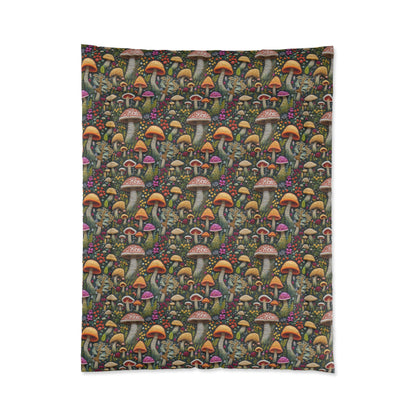Whimsical Woodland Mushrooms Comforter