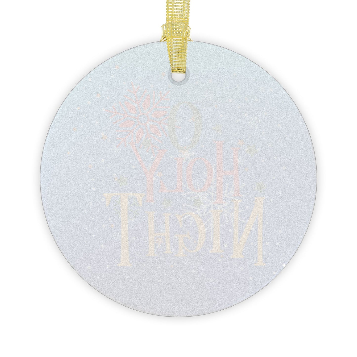 O Holy Night Glass Ornament