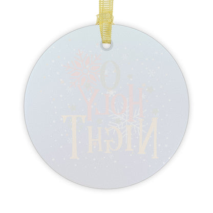 O Holy Night Glass Ornament
