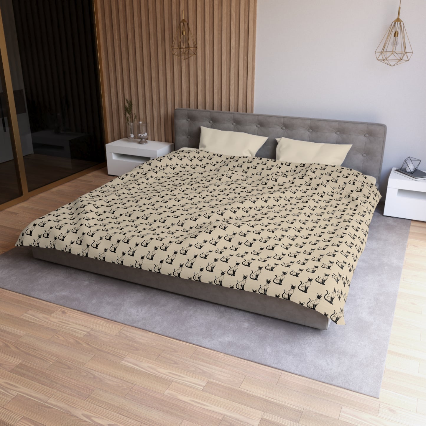 Siamese Charm – Sandy Dune Microfiber Duvet Cover