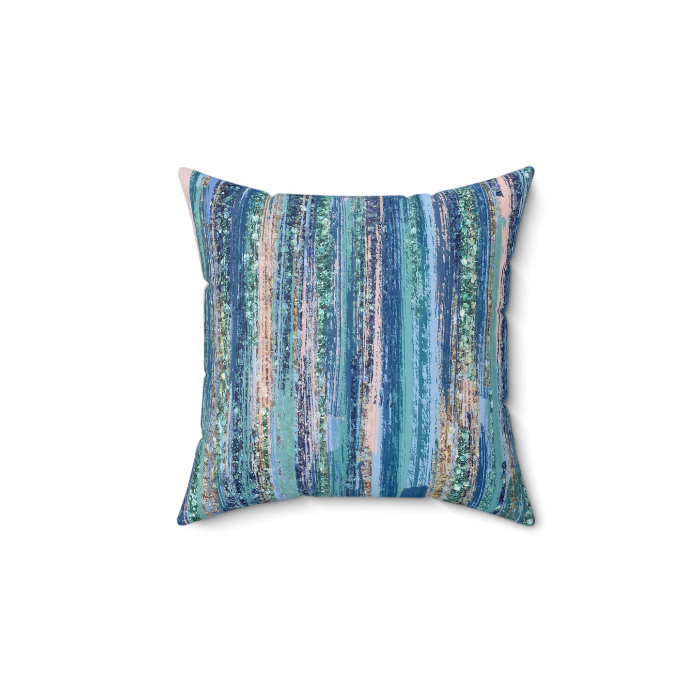 Ocean Drizzle Throw Pillow