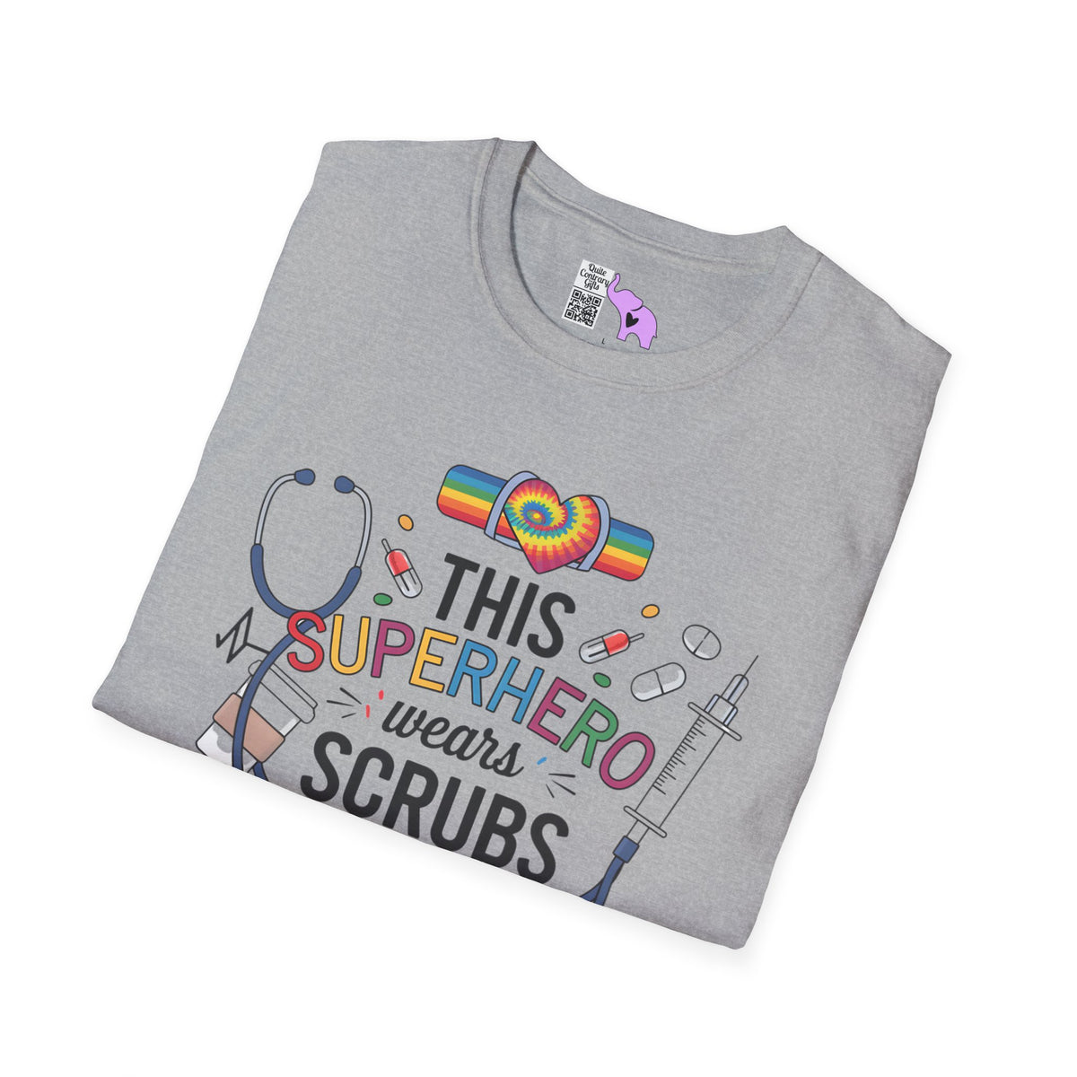 This Superhero Wears Scrubs Adult T-shirt