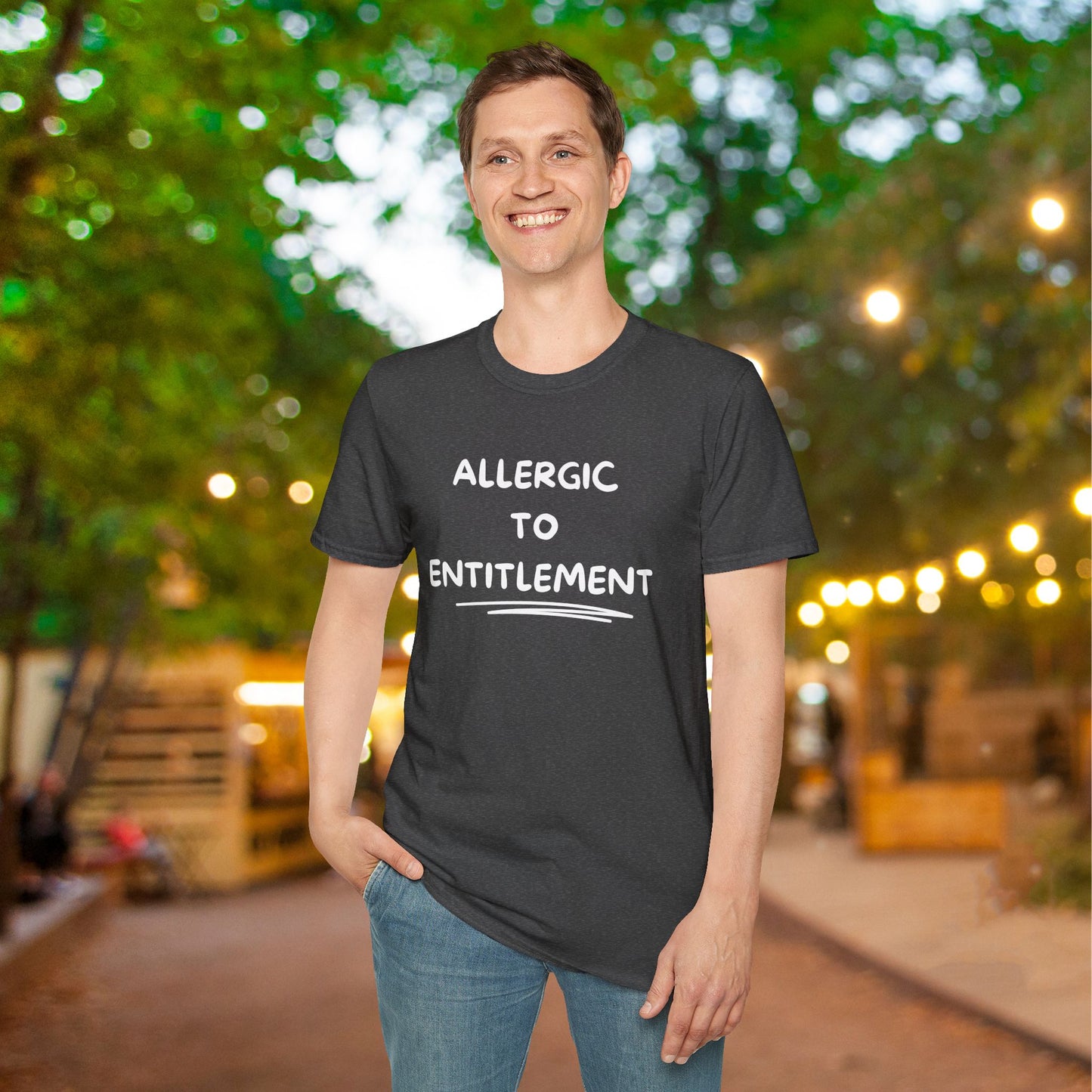 Allergic To Entitlement Adult T-shirt