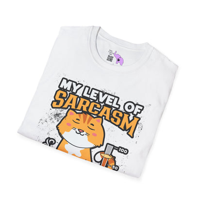 My Level of Sarcasm Adult T-shirt