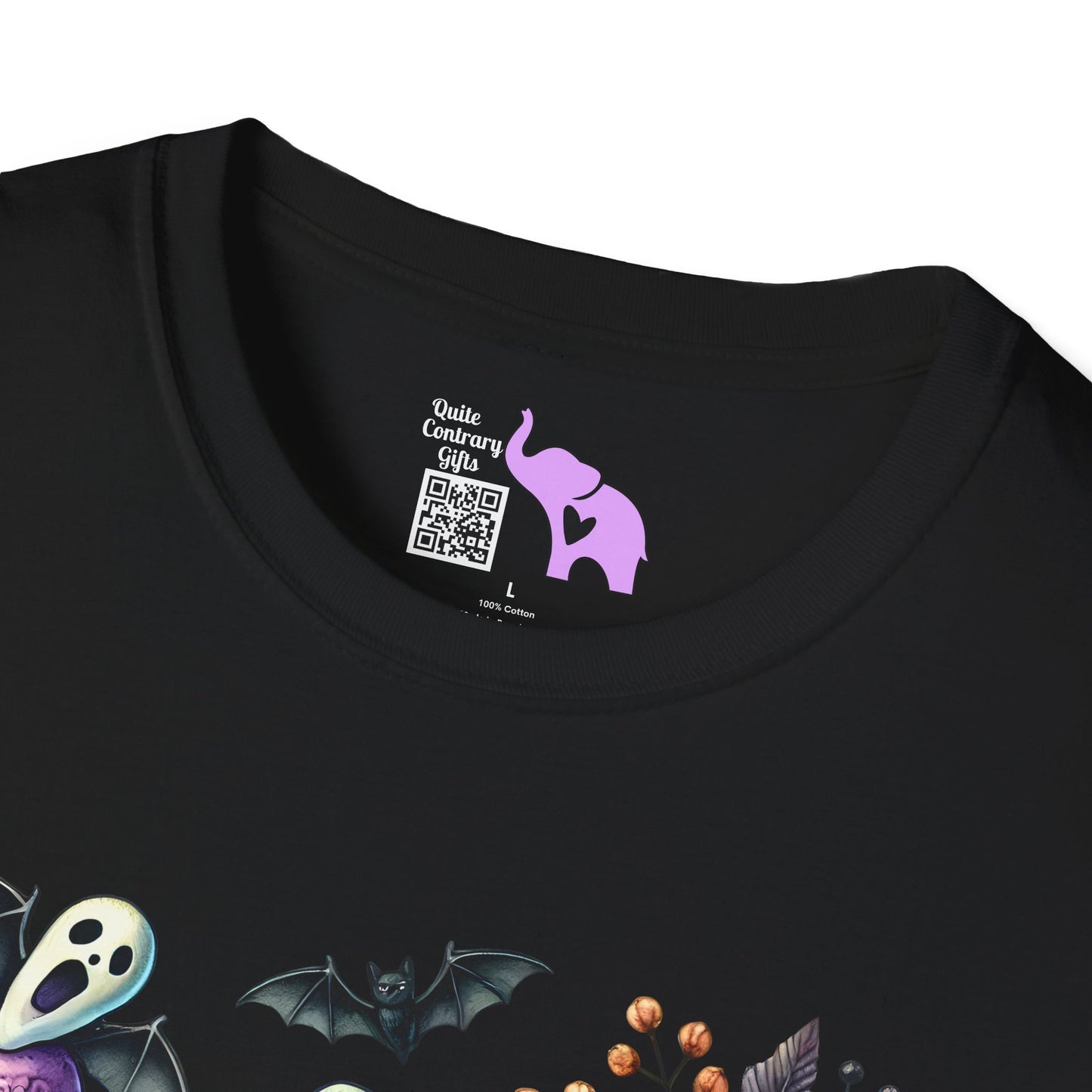 Ice Cream Cones w/Pumpkins and Ghost Adult  T-shirt